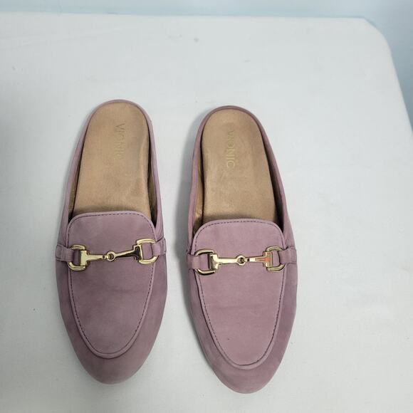 Vionic Adeline Purple Suede Leather Mule With Horsebit Detail Size 9M 10290-808 - Picture 9 of 9